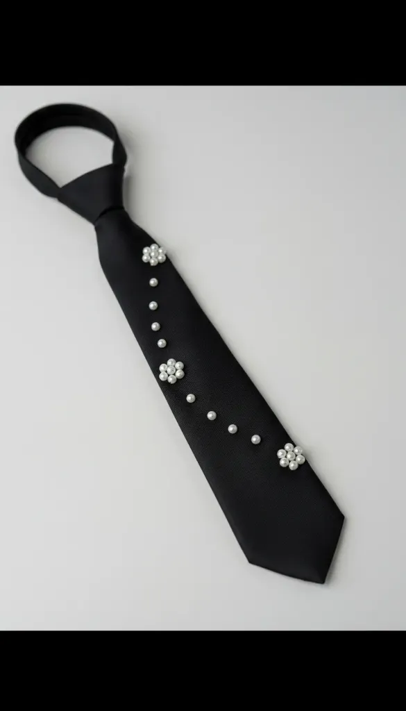 Pearl & Crystal Tie #5