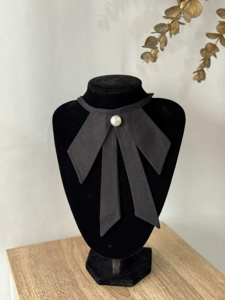 Black Bow Brooch