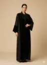 Velvet & Crepe Abaya