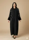 The Velvet Embroidery Abaya
