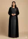 The Onyx Velvet Layered Abaya