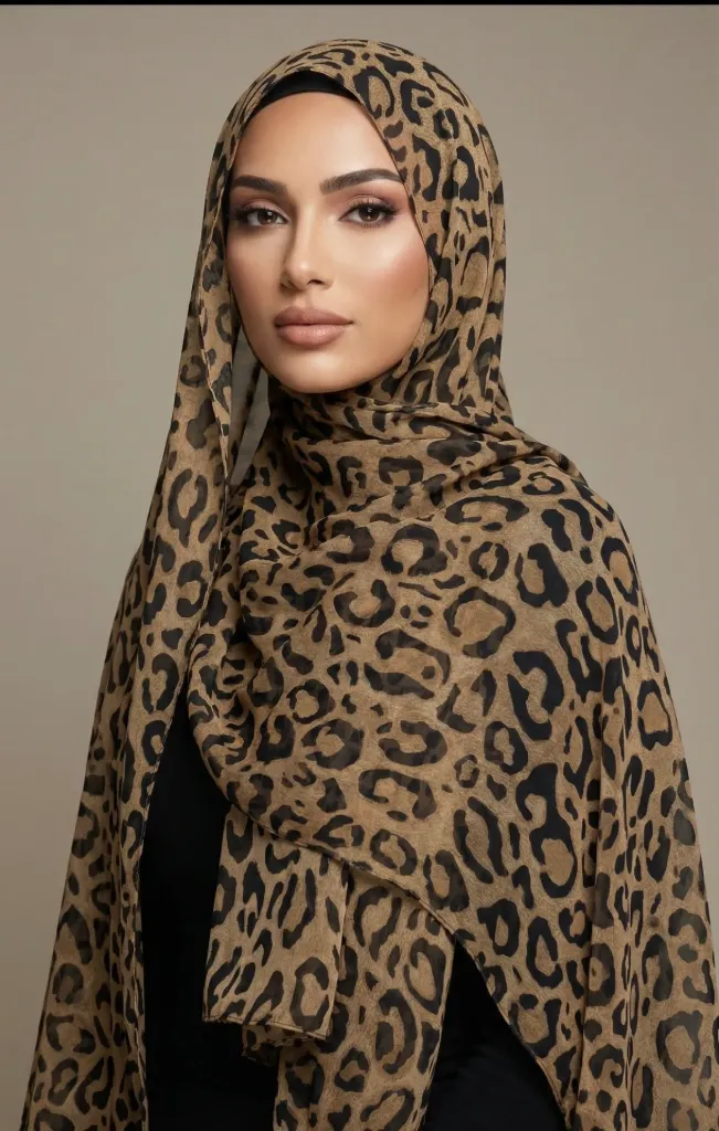 Leopard/ tiger Print Hijab #2